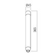 Banda LED flexibila tubulara IP65 rola 10m 48V DC/14,4W/m/1210lm/m/4000K XLopp LP18NW10 Arelux
