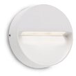 Aplica exterior IP54 alba dispersor sticla LED 3W/160lm/3000K, Even 9148 Redo