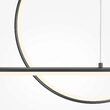 Lustra LED moderna Halo neagra abajur alb L11cm 40W, Maytoni