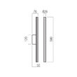 Aplică LED modernă albă 2x5W/3000K Nikos 01-4057 Redo