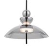 Lustra LED moderna Bangkok neagra abajur fumuriu Ø40cm 12W, Maytoni