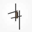 Aplica LED moderna Halo neagra abajur alb L68cm 24W, Maytoni