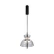 Lustra LED moderna Bangkok neagra cilindrica abajur fumuriu Ø25cm 12W, Maytoni