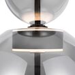 Lustra LED moderna Bangkok neagra cilindrica abajur fumuriu Ø25cm 12W, Maytoni
