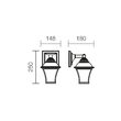 Aplica exterior IP23 maro invechit sticla efect bule aer, Avignon 9960 Smarter
