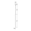 Lustră LED modernă auriu mat 6W 3000K Kanji 01-4157 Redo