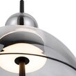Lustra LED moderna Bangkok neagra rotunda abajur fumuriu Ø25cm 12W, Maytoni