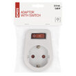 Adaptor cu 1 priza Schuko si comutator, P00262 Emos