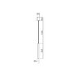 Lustră LED modernă cafenie 6W 3000K Kanji 01-4131 Redo