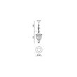 Lustra exterior IP33 negru cupru patinat, Matera 9632 Smarter