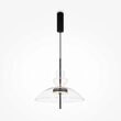 Lustra LED moderna Bangkok neagra abajur transparent Ø40cm 12W, Maytoni
