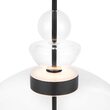 Lustra LED moderna Bangkok neagra abajur transparent Ø40cm 12W, Maytoni