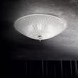 Plafoniera stil venetian abajur sticla striata 4xE27/60W, Shell PL4 008615 Ideal Lux