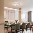 Plafoniera stil venetian abajur sticla striata 4xE27/60W, Shell PL4 008615 Ideal Lux