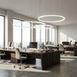 Lustra moderna alba il. direct LED 42W+55W+66W/19840lm/4000K, Orbit 01-1924-TRIAC Redo