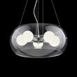 Lustra moderna fumurie abajur cilindric 5xE27/60W, AUDI-10 SP5 103983 Ideal Lux