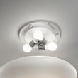 Plafoniera moderna cromata 3xE27/60W, Smarties Bianco PL3-D60 032023 Ideal Lux