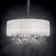 Candelabru modern abajur organza 3xE14/40W, Swan SP3 035840 Ideal Lux