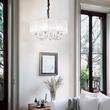 Candelabru modern abajur organza 6xE14/40W, Swan SP6 035826 Ideal Lux