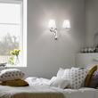 Aplica moderna cromata abajur organza 2xE14/28W, Pegaso AP2 059211 Ideal Lux