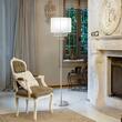 Lampadar modern cu cristale abajur textil 1xE27/60W, Opera PT1 068275 Ideal Lux