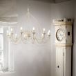 Candelabru florentin alb antichizat 12xE14/40W, Corte SP12 097664 Ideal Lux