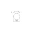 Plafoniera baie IP44 sticla opal LED 17W/1775lm/3000K, Antiba 01-2988 Redo
