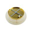 Plafoniera moderna aurie cu cristale 10xE14/40W, Pasha PL10 100791 Ideal Lux