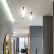 Plafoniera moderna neagra abajururi sticla mata 2xG9/4W, Binomio PL2 310671 Ideal Lux