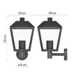 Aplica exterior IP44 neagra 1×E27/15W LED Adenia ZGB010P Emos