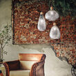 Lustra moderna fumurie abajur sticla 1xE27/60W, BERGEN-1 SP1 238746 Ideal Lux