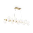 Lustra moderna Dallas aurie abajur alb L23cm, Maytoni