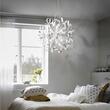 Lustra moderna argintie cadru metalic lacuit 6xE14/40W, Vortex SP6 101613 Ideal Lux