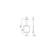 Lustra moderna alba dispersor silicon LED 22W+6W/3080lm/3000K Dom 01-1503 Redo