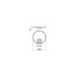 Aplica moderna alba il. indirect LED 28W/2968lm/3000K, Orbit 01-1700-TRIAC Redo