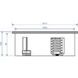 Priza simpla Schuko + 2 porturi USB, incastrabila, crom mat, Twist 931.001, Bachmann