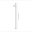 Lustra moderna cromata, minimalista, 1xG9/3W, H110, Alha Y 9176, Dohar