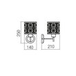 Aplica moderna neagra, Vanilla 01-1170 Smarter