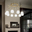 Candelabru modern alama satinata 10xG9/15W, KAROUSEL SP10 206394 Ideal Lux