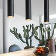 Lustra moderna neagra dispersor cilindric 1xGU10/28W, Look SP1 D06 104928 Ideal Lux