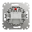 Intrerupator dublu alb 10AX Sedna Design, Schneider Electric SDD111105