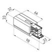 Element alimentare dreapta sina 3 circuite TRACK N 3c MWH Arelux TKN1005 MWH