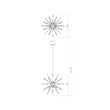 Lustra Genesi moderna cromata, brate din sticla, sfere decorative din acryl, 8xG9/28W, IGN P8 10 50, Incanti