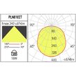 Plafoniera LED XPLANNER senzor miscare 18W 3000K/4000K/6500K IP54 120° WH Arelux PLN01CCT SZ