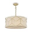 Lustra clasica Messina aurie abajur alb Ø45cm, Maytoni