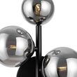 Aplica moderna Dallas neagra abajur fumuriu L20cm, Maytoni