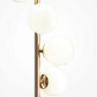 Lampadar modern Dallas auriu abajur alb Ø25cm, Maytoni