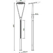 Corp de iluminat LED stradal H=4m IP65 1x22,5W + 2x22,5W/4000K/2600lm XVega VG01NW DG Arelux