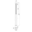 Corp de iluminat rezidential+urban aluminiu turnat H=4m, IP65 42W/4000K/4100lm, XDomus DS01NW DG Arelux