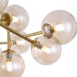 Plafoniera moderna Dallas aurie abajur chihlimbar Ø75cm, Maytoni